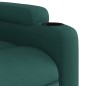 vidaXL Sillón masaje eléctrico reclinable elevable tela verde oscuro vidaXL Sillón masaje eléctrico reclinable elevable tela verde oscuro