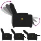 vidaXL Sillón de masaje eléctrico reclinable elevable tela negro vidaXL Sillón de masaje eléctrico reclinable elevable tela negro