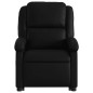 vidaXL Sillón de masaje elevable eléctrico cuero sintético negro