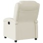 vidaXL Sillón reclinable eléctrico de cuero sintético crema vidaXL Sillón reclinable eléctrico de cuero sintético crema