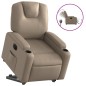 vidaXL Sillón elevable eléctrico cuero artificial capuchino vidaXL Sillón elevable eléctrico cuero artificial capuchino