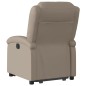 vidaXL Sillón reclinable elevable cuero artificial color capuchino vidaXL Sillón reclinable elevable cuero artificial color capuchino