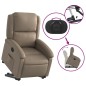 vidaXL Sillón reclinable elevable cuero artificial color capuchino vidaXL Sillón reclinable elevable cuero artificial color capuchino