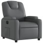 vidaXL Sillón reclinable eléctrico de cuero sintético gris vidaXL Sillón reclinable eléctrico de cuero sintético gris