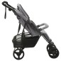 vidaXL Carrito para gemelos de acero gris claro vidaXL Carrito para gemelos de acero gris claro