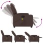 vidaXL Sillón de masaje reclinable eléctrico cuero sintético marrón vidaXL Sillón de masaje reclinable eléctrico cuero sintético marrón