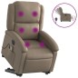 vidaXL Sillón reclinable de masaje eléctrico cuero sintético capuchino vidaXL Sillón reclinable de masaje eléctrico cuero sintético capuchino