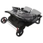 vidaXL Carrito para gemelos de acero gris claro vidaXL Carrito para gemelos de acero gris claro