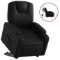 vidaXL Sillón reclinable y elevable eléctrico cuero sintético negro vidaXL Sillón reclinable y elevable eléctrico cuero sintético negro