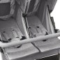 vidaXL Carrito para gemelos de acero gris claro vidaXL Carrito para gemelos de acero gris claro