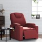 vidaXL Sillón de masaje reclinable de cuero artificial rojo tinto vidaXL Sillón de masaje reclinable de cuero artificial rojo tinto