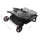 vidaXL Carrito para gemelos de acero gris claro vidaXL Carrito para gemelos de acero gris claro