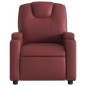 vidaXL Sillón de masaje reclinable de cuero artificial rojo tinto vidaXL Sillón de masaje reclinable de cuero artificial rojo tinto