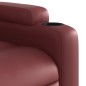 vidaXL Sillón de masaje reclinable de cuero artificial rojo tinto vidaXL Sillón de masaje reclinable de cuero artificial rojo tinto