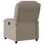 vidaXL Sillón reclinable eléctrico de cuero sintético color capuchino vidaXL Sillón reclinable eléctrico de cuero sintético color capuchino