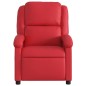 vidaXL Sillón de masaje reclinable eléctrico de cuero artificial rojo vidaXL Sillón de masaje reclinable eléctrico de cuero artificial rojo