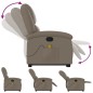vidaXL Sillón reclinable masaje pie cuero artificial color capuchino vidaXL Sillón reclinable masaje pie cuero artificial color capuchino