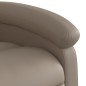 vidaXL Sillón reclinable masaje pie cuero artificial color capuchino vidaXL Sillón reclinable masaje pie cuero artificial color capuchino