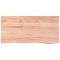 vidaXL Estante de pared madera roble tratada marrón claro 100x50x2 cm vidaXL Estante de pared madera roble tratada marrón claro 100x50x2 cm