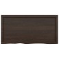 vidaXL Estante pared madera roble tratada marrón oscuro 100x50x(2-4)cm vidaXL Estante pared madera roble tratada marrón oscuro 100x50x(2-4)cm