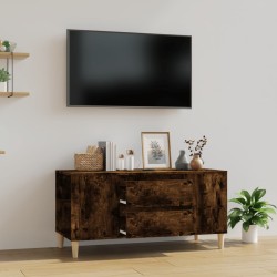 vidaXL Mueble de TV madera contrachapada roble ahumado 102x44,5x50 cm