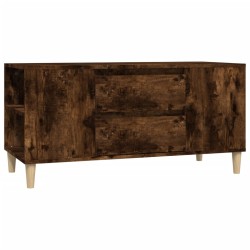 vidaXL Mueble de TV madera contrachapada roble ahumado 102x44,5x50 cm