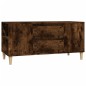 vidaXL Mueble de TV madera contrachapada roble ahumado 102x44,5x50 cm vidaXL Mueble de TV madera contrachapada roble ahumado 102x44,5x50 cm