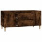 vidaXL Mueble de TV madera contrachapada roble ahumado 102x44,5x50 cm vidaXL Mueble de TV madera contrachapada roble ahumado 102x44,5x50 cm