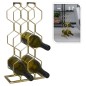 Home&Styling Botellero para 8 botellas metal dorado Home&Styling Botellero para 8 botellas metal dorado