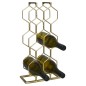 Home&Styling Botellero para 8 botellas metal dorado Home&Styling Botellero para 8 botellas metal dorado