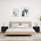 vidaXL Mesitas de noche de pared con luces LED 2 unidades negro vidaXL Mesitas de noche de pared con luces LED 2 unidades negro
