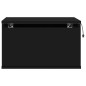 vidaXL Mesitas de noche de pared con luces LED 2 unidades negro vidaXL Mesitas de noche de pared con luces LED 2 unidades negro