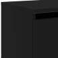 vidaXL Mesitas de noche de pared con luces LED 2 unidades negro vidaXL Mesitas de noche de pared con luces LED 2 unidades negro