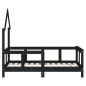 vidaXL Estructura de cama para niños madera de pino negro 70x140 cm vidaXL Estructura de cama para niños madera de pino negro 70x140 cm