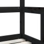 vidaXL Estructura de cama para niños madera de pino negro 70x140 cm vidaXL Estructura de cama para niños madera de pino negro 70x140 cm