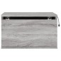 vidaXL Mesita de noche de pared con luces LED gris Sonoma vidaXL Mesita de noche de pared con luces LED gris Sonoma