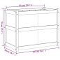 vidaXL Jardinera madera maciza de abeto Douglas 90x50x70 cm vidaXL Jardinera madera maciza de abeto Douglas 90x50x70 cm