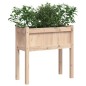 vidaXL Jardinera con patas madera maciza de pino 70x31x70 cm vidaXL Jardinera con patas madera maciza de pino 70x31x70 cm