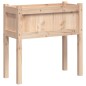 vidaXL Jardinera con patas madera maciza de pino 70x31x70 cm vidaXL Jardinera con patas madera maciza de pino 70x31x70 cm