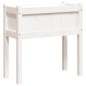 vidaXL Jardinera con patas madera maciza de pino blanco 70x31x70 cm vidaXL Jardinera con patas madera maciza de pino blanco 70x31x70 cm