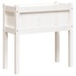 vidaXL Jardinera con patas madera maciza de pino blanco 70x31x70 cm vidaXL Jardinera con patas madera maciza de pino blanco 70x31x70 cm