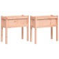 vidaXL Jardineras con patas 2 uds madera maciza de abeto Douglas vidaXL Jardineras con patas 2 uds madera maciza de abeto Douglas