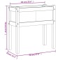 vidaXL Jardineras con patas 2 uds madera maciza de abeto Douglas vidaXL Jardineras con patas 2 uds madera maciza de abeto Douglas