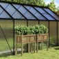 vidaXL Jardineras con patas 2 uds madera de pino impregnada vidaXL Jardineras con patas 2 uds madera de pino impregnada