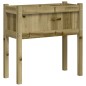 vidaXL Jardineras con patas 2 uds madera de pino impregnada vidaXL Jardineras con patas 2 uds madera de pino impregnada