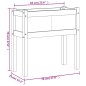 vidaXL Jardineras con patas 2 uds madera de pino impregnada vidaXL Jardineras con patas 2 uds madera de pino impregnada