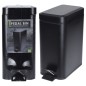 Excellent Houseware Cubo de basura con pedal negro mate 5 L Excellent Houseware Cubo de basura con pedal negro mate 5 L