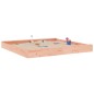 vidaXL Arenero con asientos cuadrado madera maciza Douglas