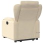 vidaXL Silla de masaje reclinable de pie de tela color crema vidaXL Silla de masaje reclinable de pie de tela color crema