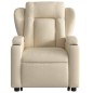 vidaXL Silla de masaje reclinable de pie de tela color crema vidaXL Silla de masaje reclinable de pie de tela color crema